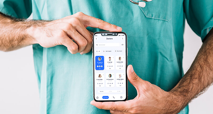 Healthcare App Development Illustration